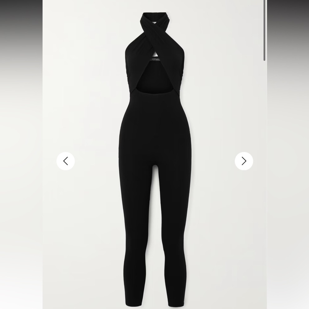 Zeynep Arcay Cutout Stretch Jersey Halterneck Jumpsuit